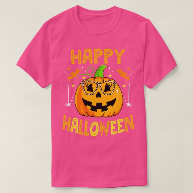T-shirt Trick Ou Traiter Halloween Citrouille Happy Hallow (Design devant)