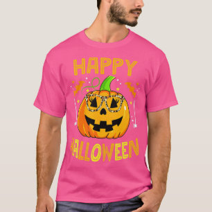 T-shirt Trick Ou Traiter Halloween Citrouille Happy Hallow