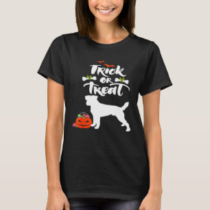 T-shirt Trick Ou Traiter Jack Russell Chien Costume Hallow