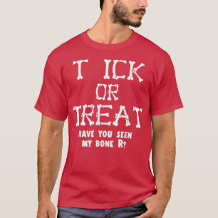 T-shirt Trick Ou Traiter Le Costume D'Halloween Lazy Amusa