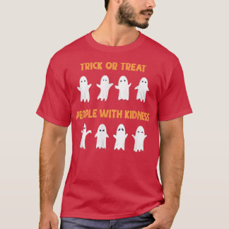 T-shirt Trick ou traiter les gens avec la gentillesse Hall