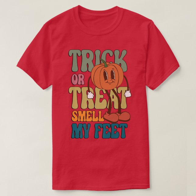 T-shirt Trick ou traiter l'odeur Mes pieds Funny Halloween (Design devant)