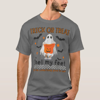 T-shirt Trick Ou Traiter L'Odeur Mes Pieds Vibes Éffrayant