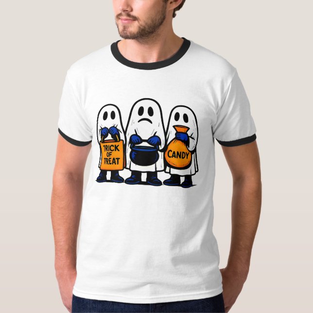 T-shirt Trick ou Treat Ghost Squad (Devant)