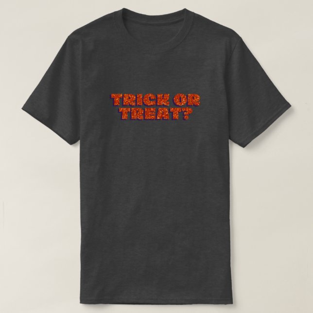 T-shirt Trick Ou Treat ? Parties scintillant d'Halloween (Design devant)