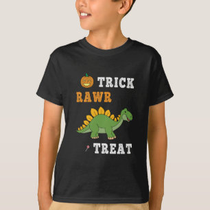 T-shirt Trick Rawr Treat Cute Halloween Stegosaurus Dino