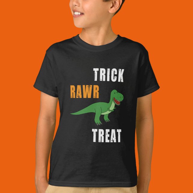 T-shirt Trick Rawr Treat Cute Halloween Tyrannosaurus Rex (Créateur téléchargé)