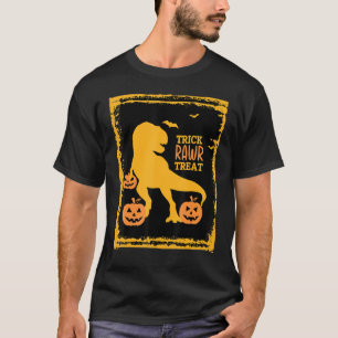 T-shirt Trick Rawr Treat Funny T Rex Dinosaur Halloween Ba