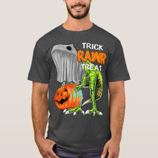 T-shirt Trick Rawr Treat Halloween Dinosaur Tre Boys Toddl