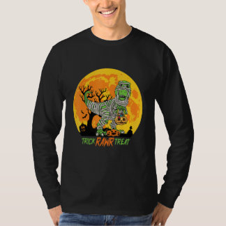 T-shirt Trick Rawr Treat T Rex Dinosaure Momie Garçons Hal