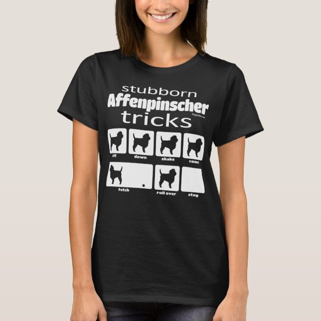 T-shirt Tricks de Affenpinscher (Devant)