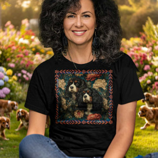 T-shirt Tricolor Cavalier King Charles Spaniels CKCS Dogs