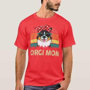 T-shirt Tricolor Corgi MamanTriCadeaux Corgi colorés pour 