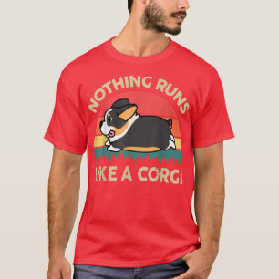 T-shirt Tricolor Corgi Rien ne tourne comme un Corgi Cadea