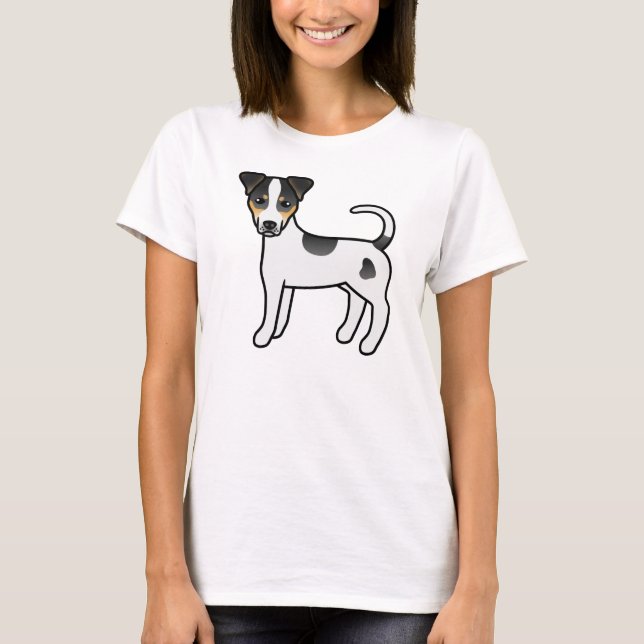 T-shirt Tricolor Lisse Parson Russell Terrier (Devant)