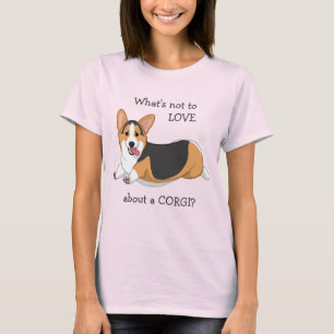 T-shirt Tricolor rouge Pembroke Welsh Corgi Amoureux des c