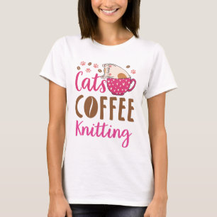 T-shirt Tricot Café Chats