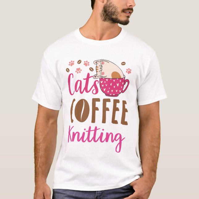 T-shirt Tricot Café Chats (Devant)