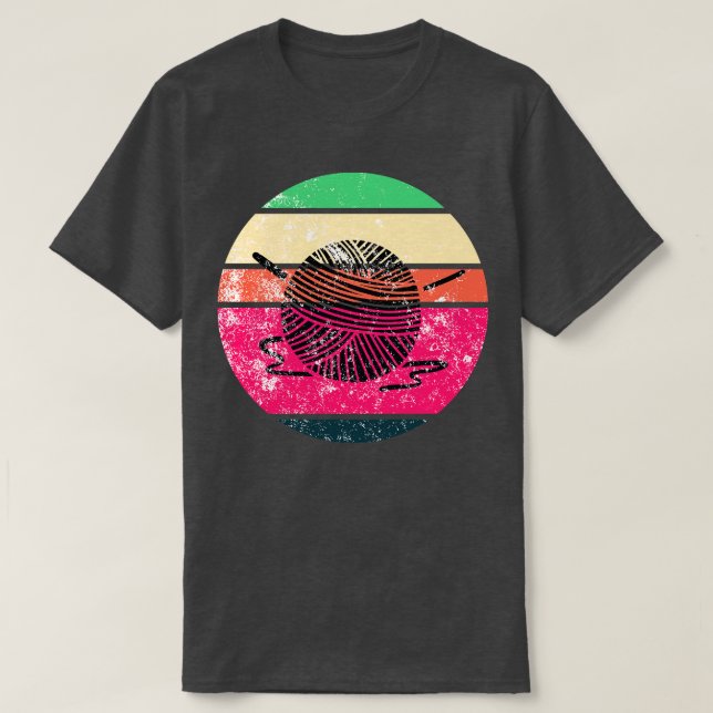 T-shirt Tricot Crochet Crochet en laine (Design devant)