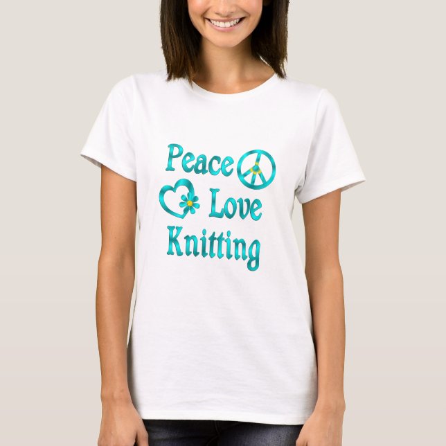 T-shirt Tricot d'amour de paix (Devant)