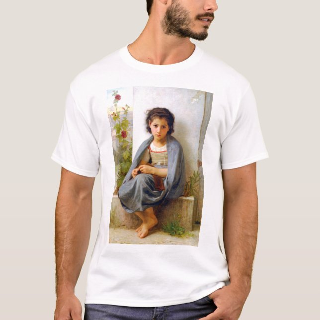 T-shirt Tricot fille, Bouguereau (Devant)
