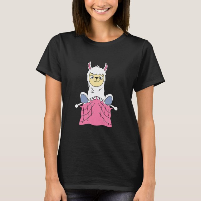 T-shirt Tricot Llama Llama Knitters (Devant)