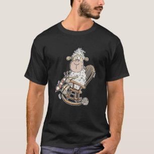 T-shirt Tricot Mouton en Fuseau Chaise I Tricot Amusant