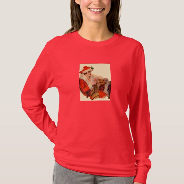 T-shirt Tricot pour Noël (Devant)