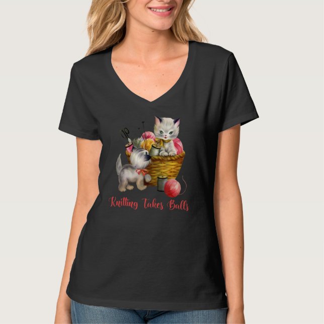 T-shirt Tricot prend des balles (Devant)