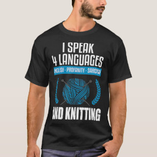 T-shirt Tricot Tricot Sarcastique Dire Funny Knitter 