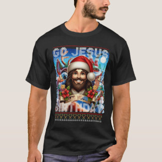 T-shirt tricoté laid pour l'anniversaire de Jésus