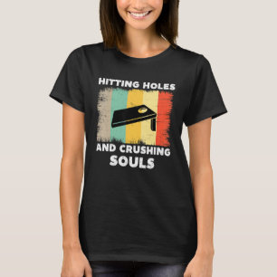 T-shirt Tricoter Des Trous Et Des Âmes Écrasantes Vintag C