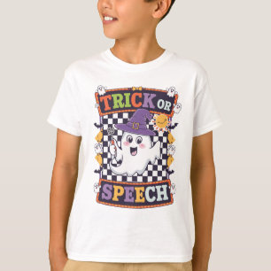 T-shirt Tricoter ou prononcer Orange Drôle Halloween Fantô