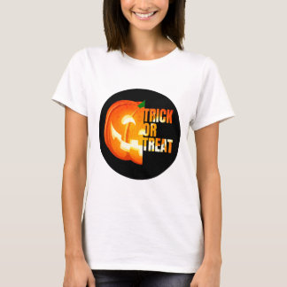T-shirt Tricoter ou traiter le Citrouille d'Halloween
