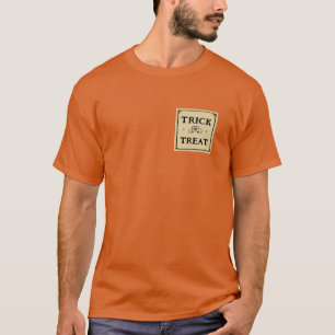 T-shirt tricoter ou traiter le étiquette rétro