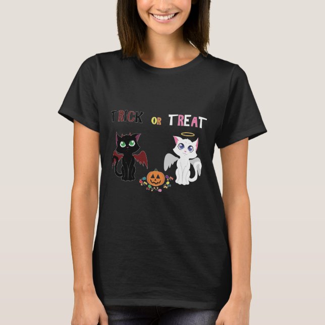 T-shirt Tricoter ou traiter les chatons (Devant)