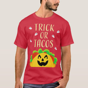 T-shirt Tricoter ou traiter Taco Food Halloween s Citrouil