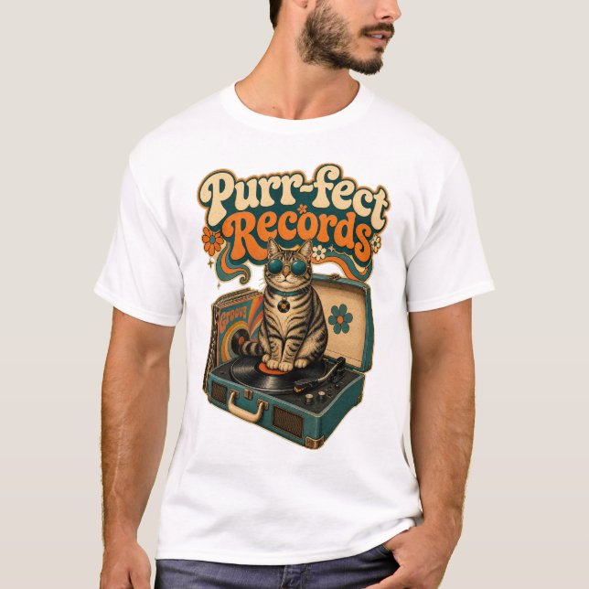 T-shirt Tricoteuse de chats professionnelle (Devant)