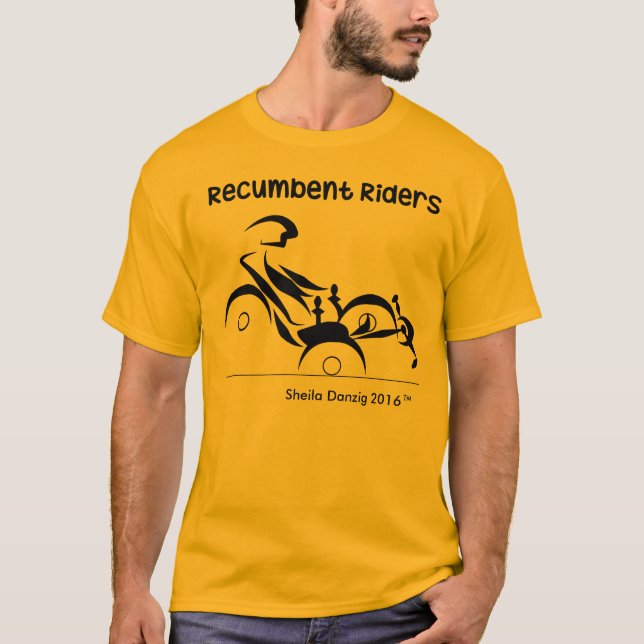 T-shirt Tricycles couchés de cavaliers (Devant)