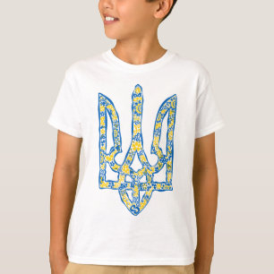 T-shirt trident de l'emblème national ukrainien tryzub eth