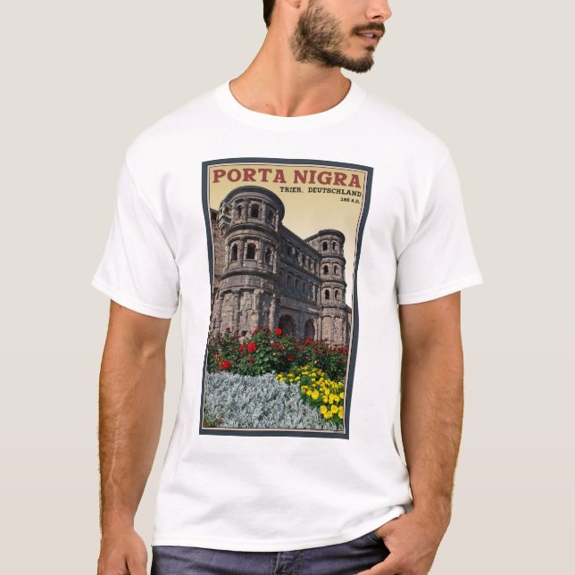 T-shirt Trier - nigra de Porta (Devant)