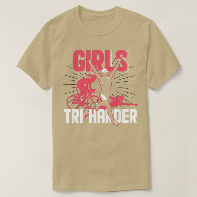 T-shirt TriHarder Triathlon filles (Design devant)