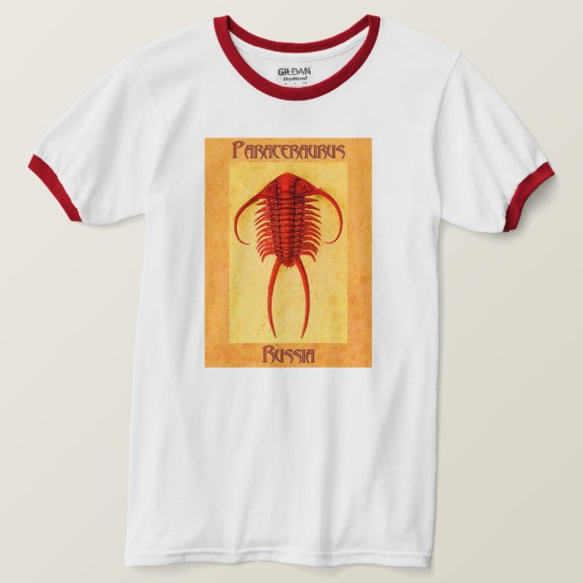 T-shirt trilobite fossile Paraceraurus (Design devant)