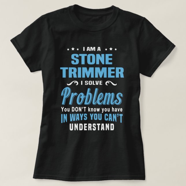 T-shirt Trimmer de pierre (Design devant)