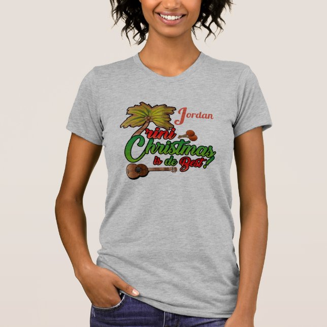 T-shirt trini noël toujours d meilleur avec marac (Devant)