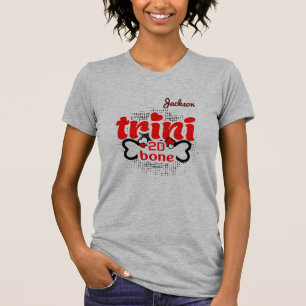 T-shirt Trini patriote jusqu'au bout des os avec VOTRE NOM