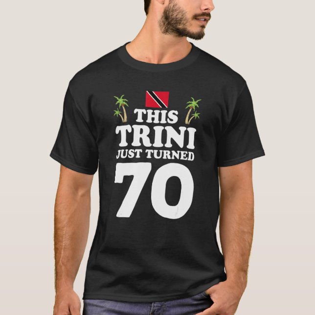 T-shirt Trini vient d'atteindre 70 Trinidad 70e anniversai (Devant)
