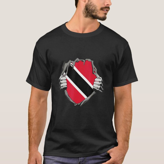 T-shirt Trinidad Flag (Devant)