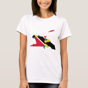 T-shirt Trinidad Jamaïque design - Carte