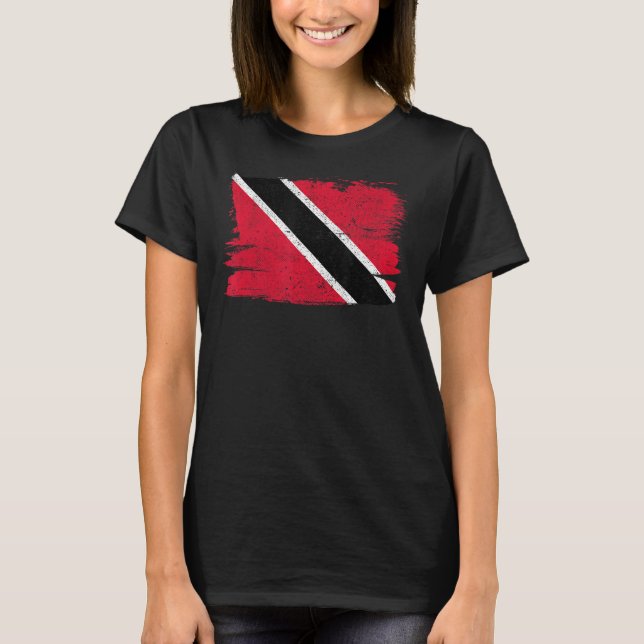 T-shirt Trinité-et-Tobago Drapeau Fierté Amitié Fier Pe (Devant)